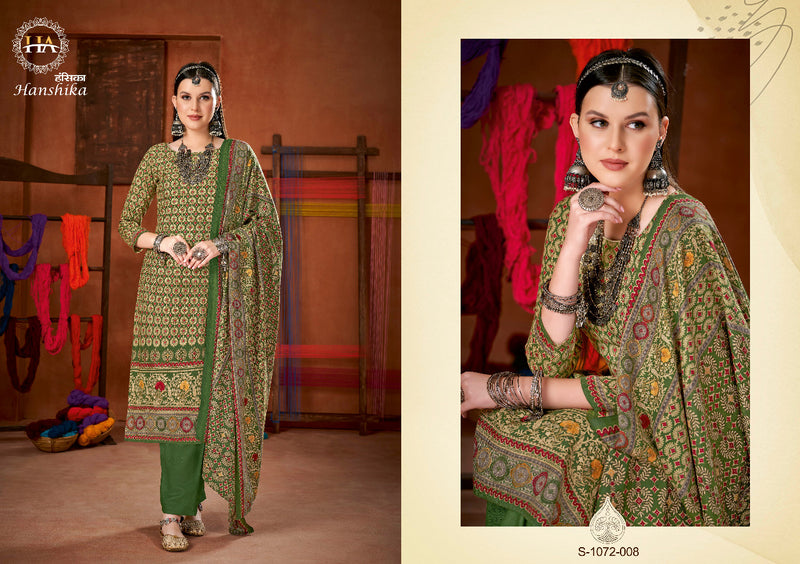 Harshit Fashion Hanshika Pashmina Printed Work Stylish Designer Party Wear Fancy Salwar Suit