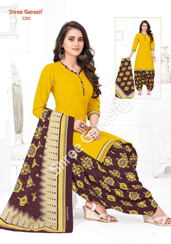 Shree Ganesh Hansika Vol 12 Part C Cotton Printed Patiyala Style Festive Wear Salwar Suits