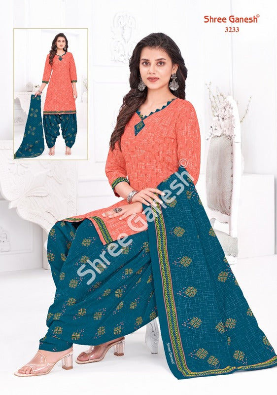 Shree Ganesh Hansika Vol 12 Part C Cotton Printed Patiyala Style Festive Wear Salwar Suits