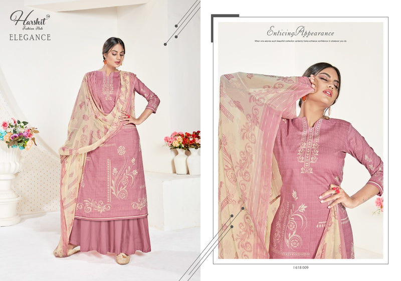 Harshit Fashion Hub Elegance Salwar Kameez With Swarowaski Work In Cotton