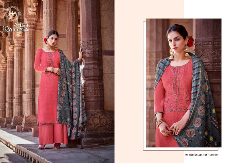Harshit Fashion Rameena Pashmina Stylish Designer Casual Wear Salwar Kameez