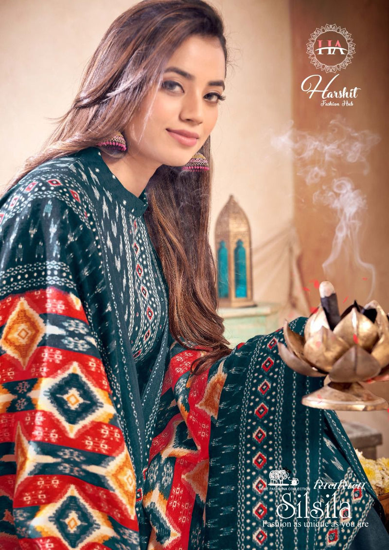 Harshit Fashion Silsila Pure Wool  Pashmina Pakistani Salwar Suits