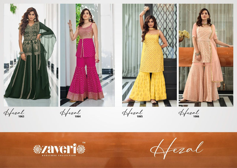 Zaveri Woman Beauty Georgette With Heavy Embroidery work Stylish Designer Party Wear Kurti