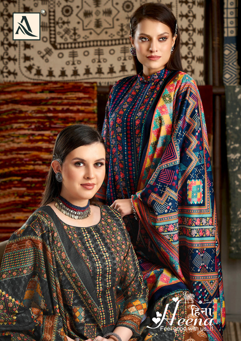 Alok Suit Heena Pashmina With Heavy Beautiful Work Stylish Designer Printed Work Casual Look Salwar Kameez