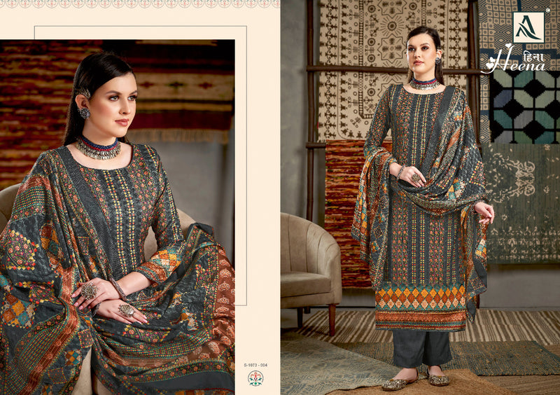 Alok Suit Heena Pashmina With Heavy Beautiful Work Stylish Designer Printed Work Casual Look Salwar Kameez