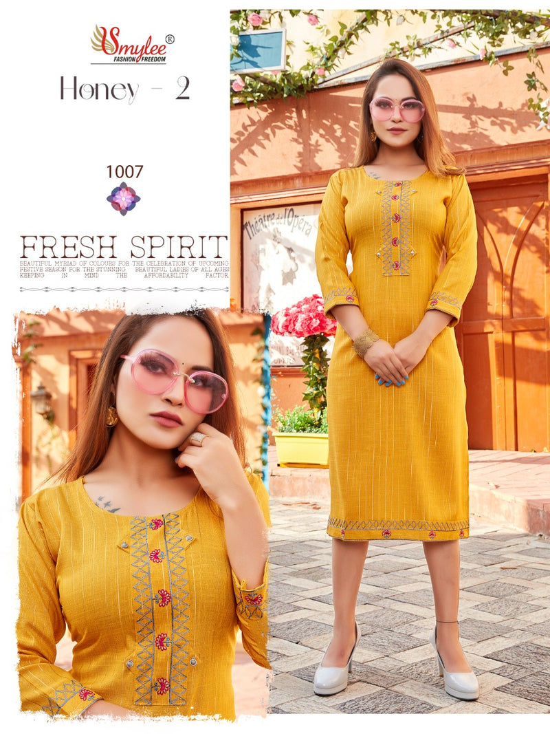 Smylee Honey Vol 2 Rayon Causal Wear Kurti