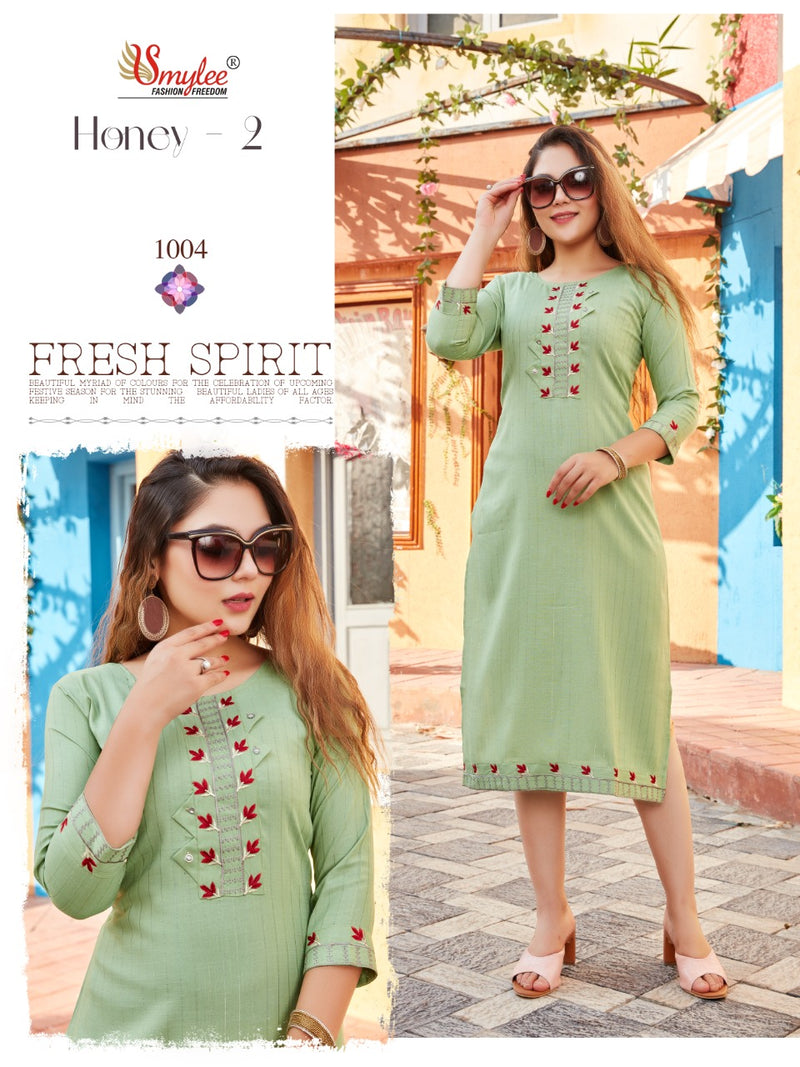 Smylee Honey Vol 2 Rayon Causal Wear Kurti