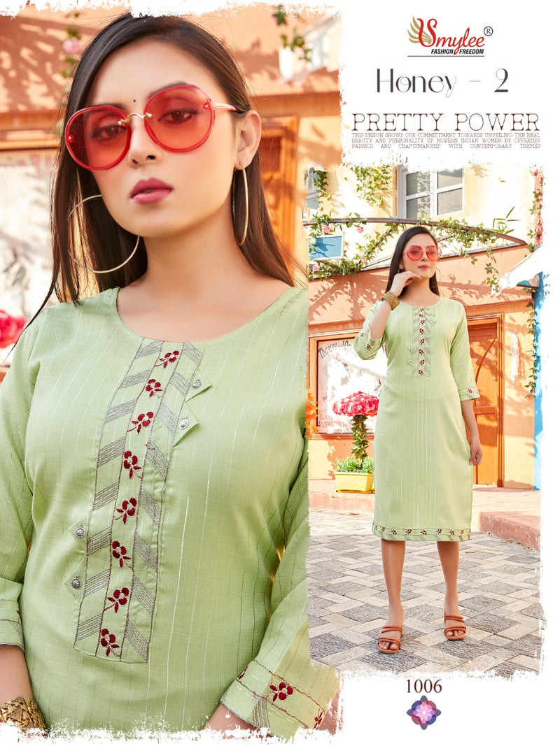 Smylee Honey Vol 2 Rayon Causal Wear Kurti