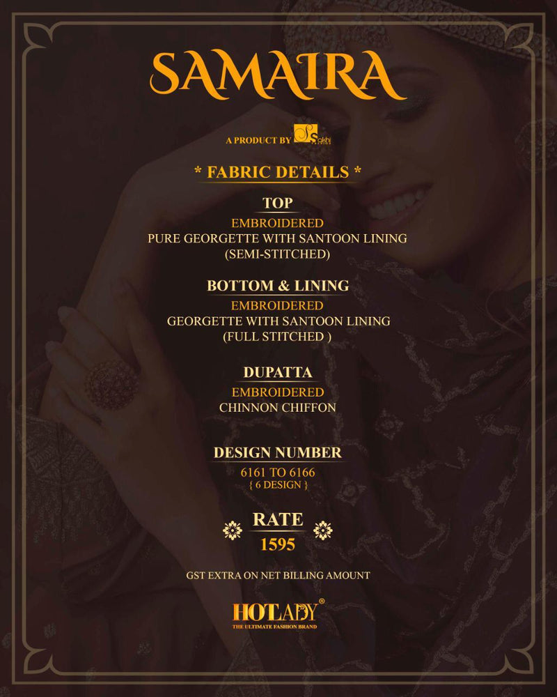 Hotlady Samaira Pure With Santoon Lining Salwar Kameez In Georgette