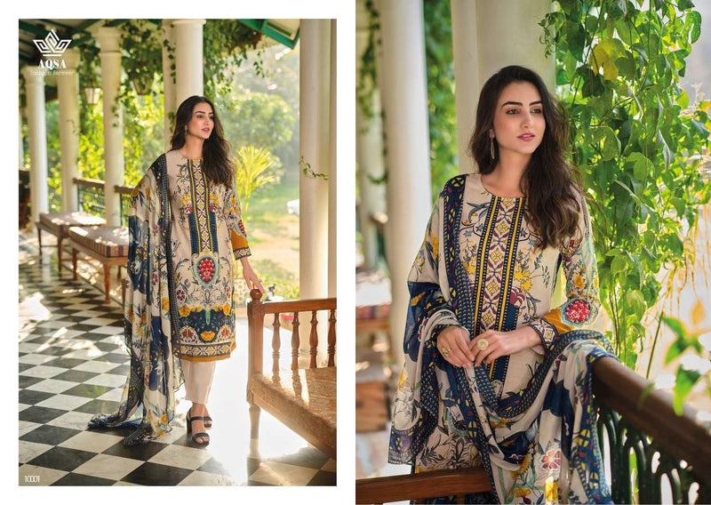 Aqsa Fashion Hurma Cambric Cotton Pakistani Style Printed Festive Wear Salwar Suits