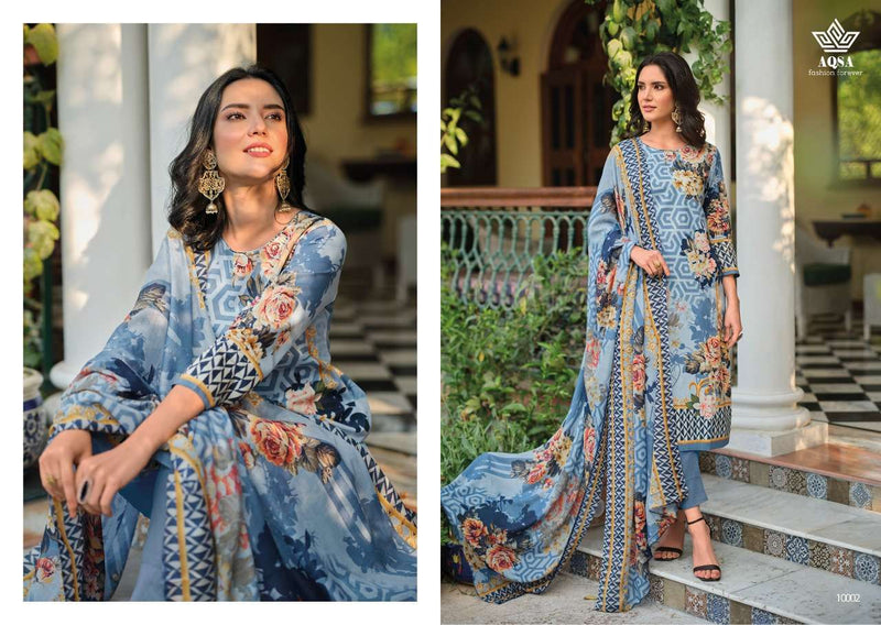 Aqsa Fashion Hurma Cambric Cotton Pakistani Style Printed Festive Wear Salwar Suits