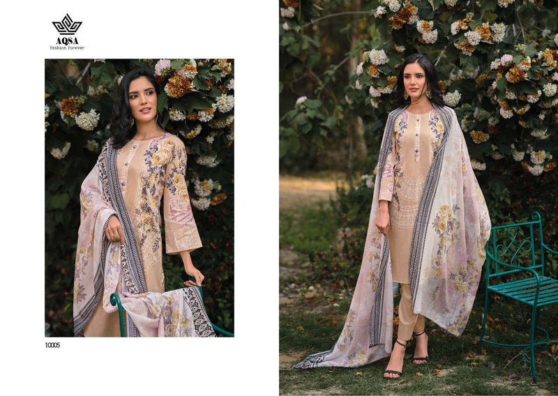 Aqsa Fashion Hurma Cambric Cotton Pakistani Style Printed Festive Wear Salwar Suits