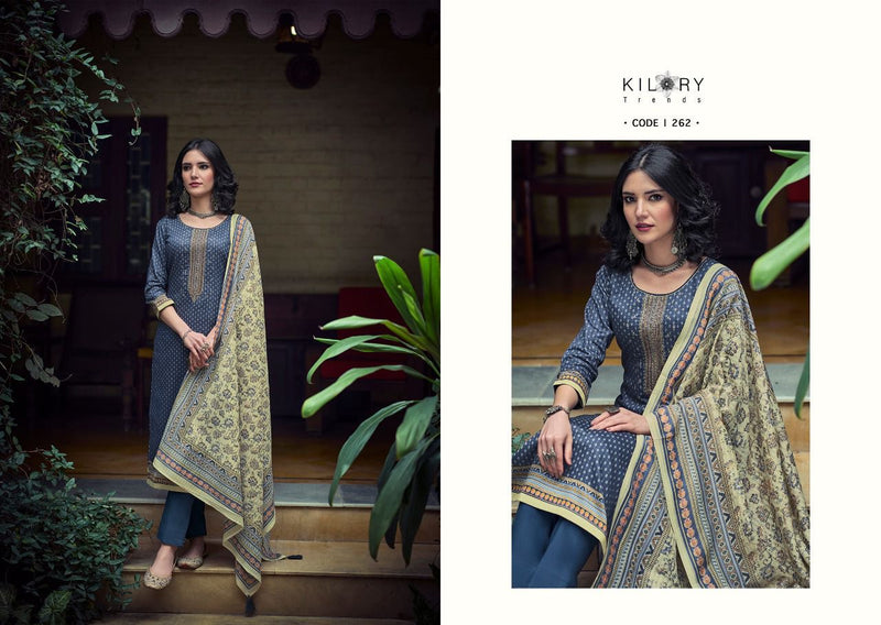 Kilory Trends Husna Jam Cotton Party Wear Salwar Suits With Fancy Embroidery