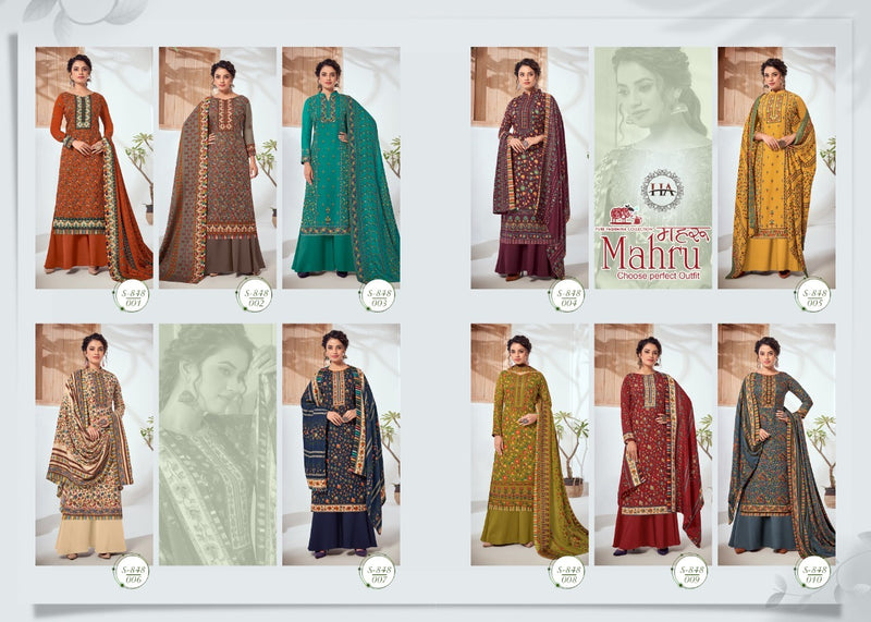 Harshiit Fashion Mahru Pashmina Digital Kaani Salwar Suit