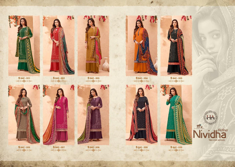 Harshit Fashion Hub Nividha Pashmina Digital Style Print Suit