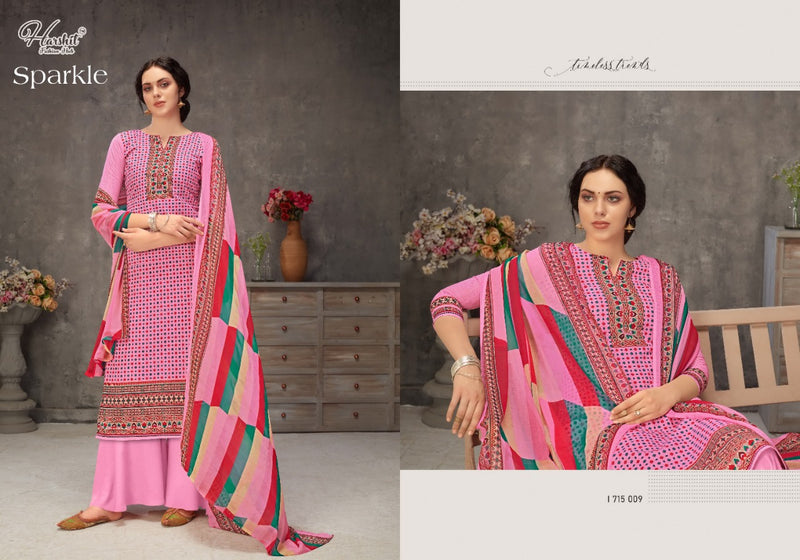Harshit Fashion Hub Sparkle Pure Cambric Cotton Exclusive Stylish Regular Wear Salwar Kameez