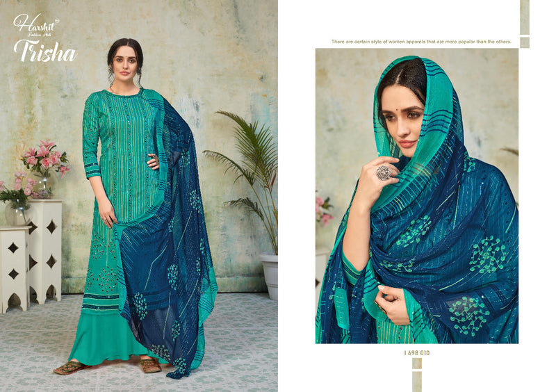 Harshit Fashion Hub Trisha Jam Cotton Print With Dress Material Style