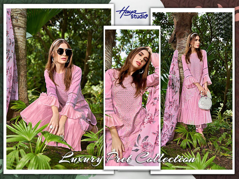 Haya Studio Lpc 109 Pure Jam Silk Cotton Pakistani Wear Pret Kurti