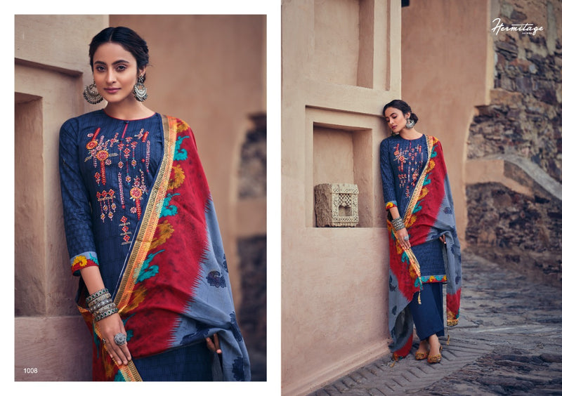 Hermitage Anika Cotton Prints Embroidery Fancy Salwar Suit