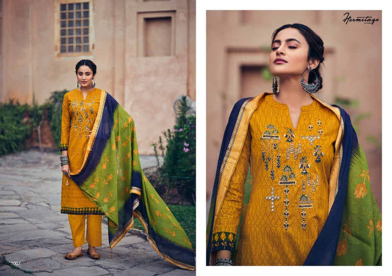 Hermitage Anika Cotton Prints Embroidery Fancy Salwar Suit