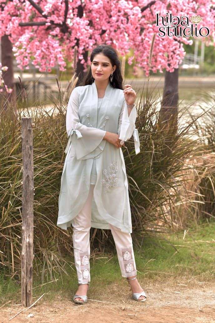 Hiba Studio Presents Lpc Vol 41 Georgette Designer Stylish Pakistani Kurti