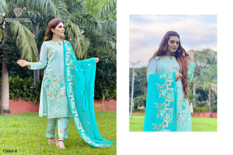 Hoor Tex 15005 B Faux Georgette With Work Pakistani Designer Salwar Suit