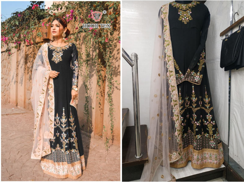 Hoor Tex 16006 Fox Georgette With Embroidery Stone Work Pakistani Suit