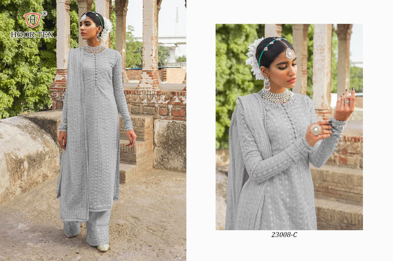 Hoor Tex 23008 Fox Georgette Heavy Embroidery Work Salwar Kameez