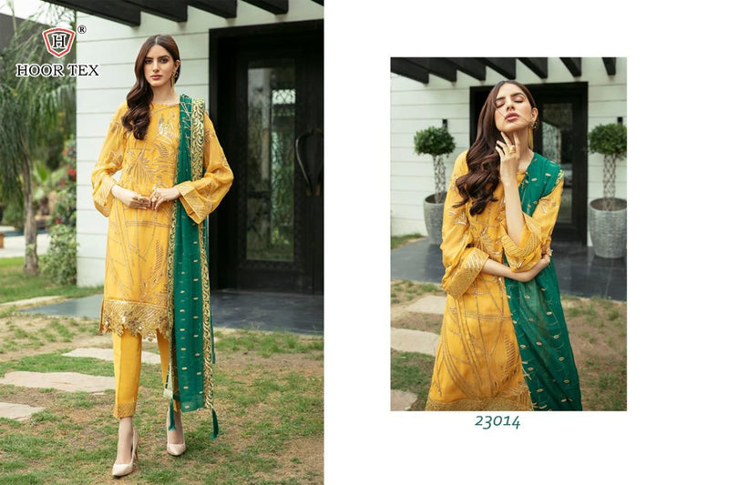 Hoor Tex 23014 Heavy Georgette Heavy Embroidery Sequence Work Salwar Suit