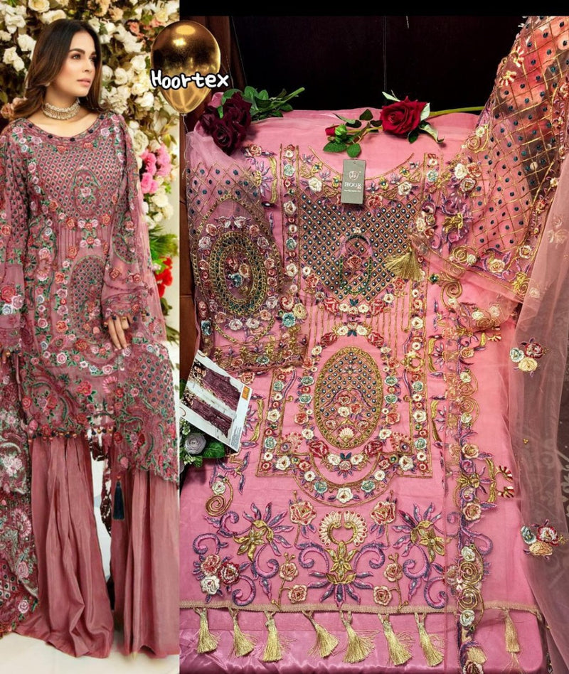 Hoor Tex Colour Star Vol 1 Net With Heavy Embroidery Work Exclusive Heavy Party Wear Salwar Kameez