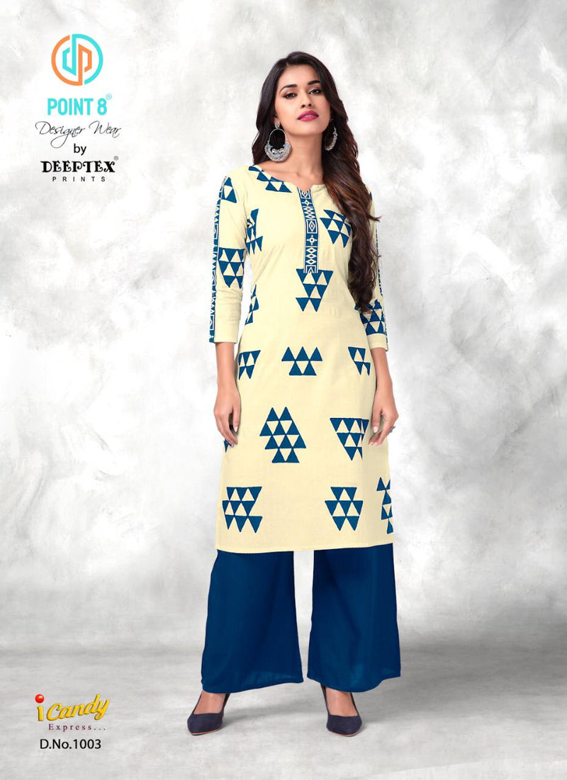 Deeptex Print I Candy Express Cotton Daily Wear Kurtis