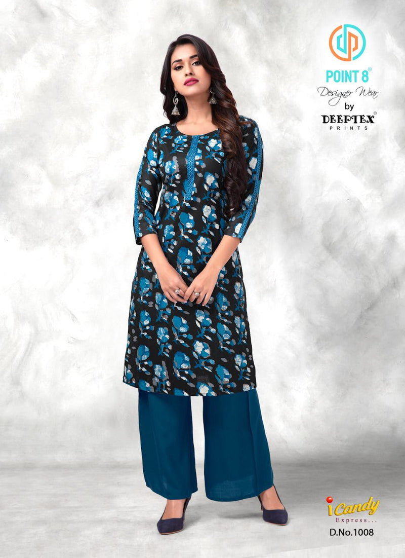 Deeptex Print I Candy Express Cotton Daily Wear Kurtis