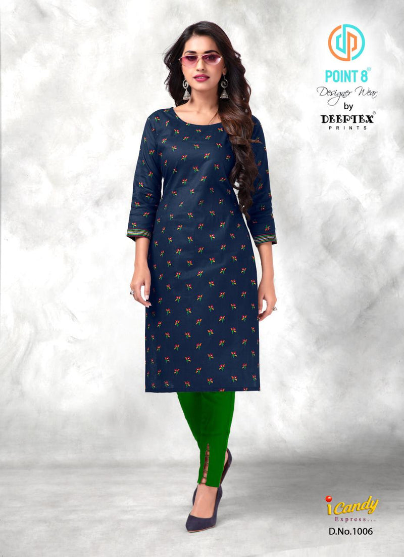 Deeptex Print I Candy Express Cotton Daily Wear Kurtis