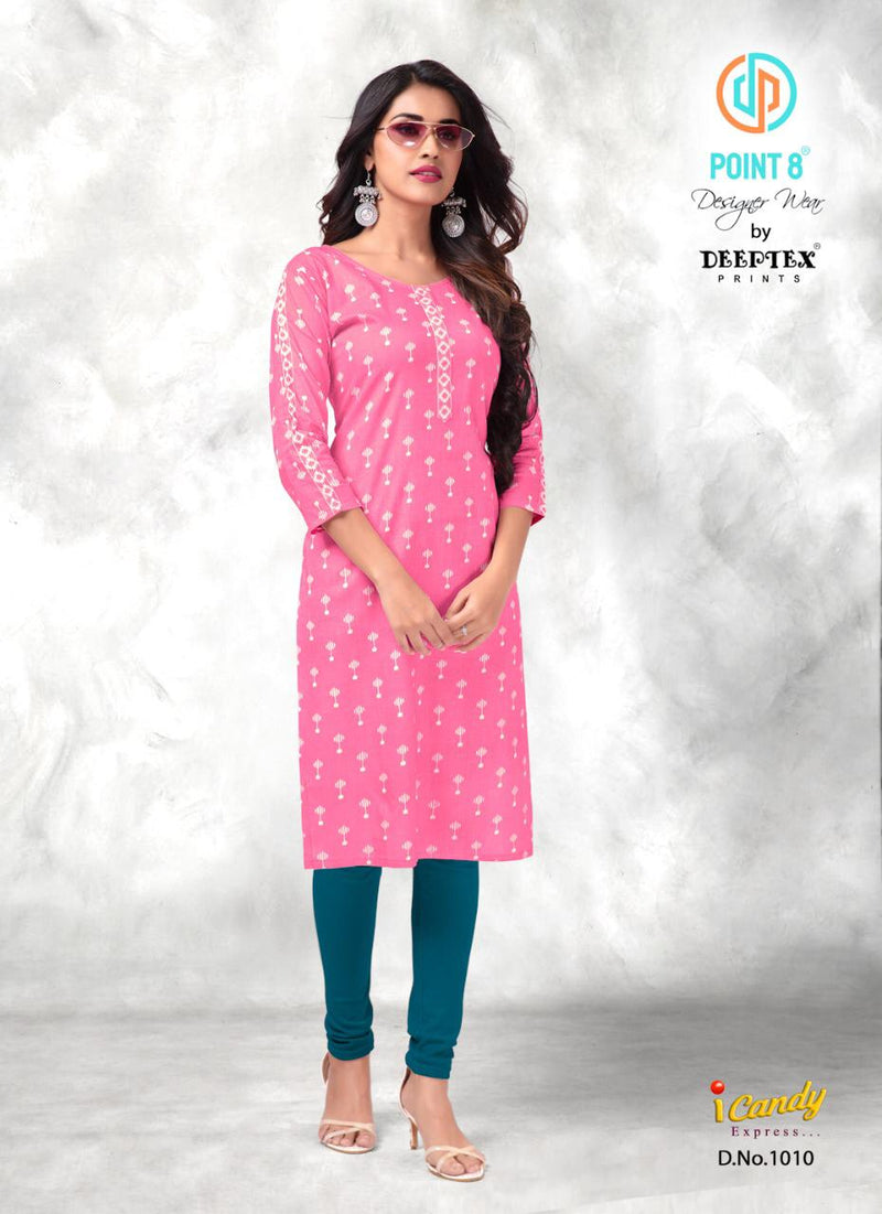 Deeptex Print I Candy Express Cotton Daily Wear Kurtis