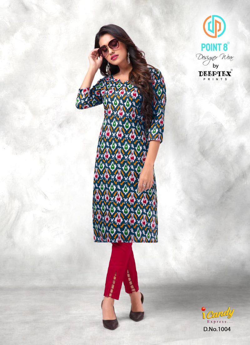 Deeptex Print I Candy Express Cotton Daily Wear Kurtis