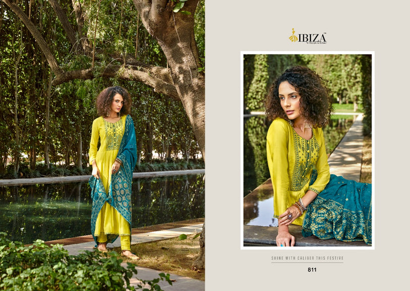 Ibiza Nagris Pure Silk Embroidery Suit Collection