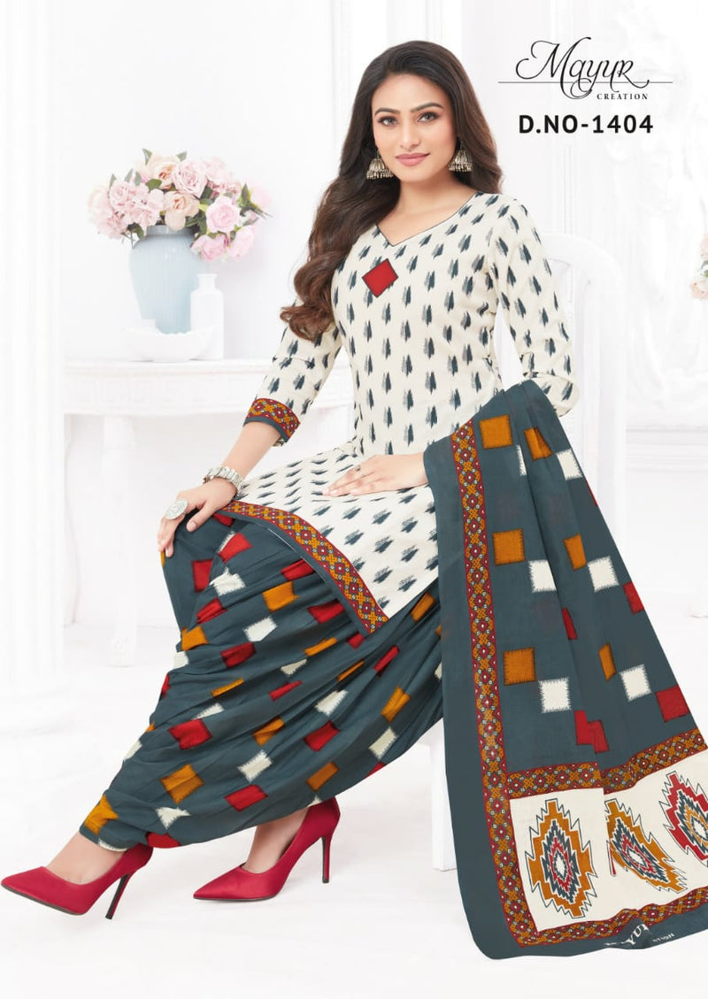 Mayur Creation Ikkat Vol 14 Cotton Printed Designer Salwar Kameez