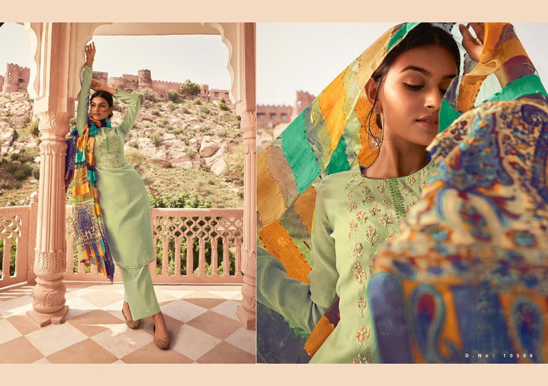 Deepsy Suits Illiana Linen Silk Embroidered Party Wear Salwar Suits