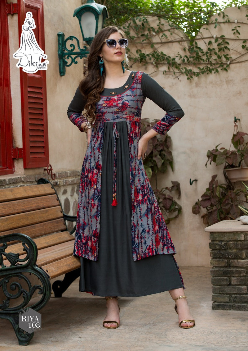 Diksha Riya Vol 1 Fancy  Party Wear Long Kurtis