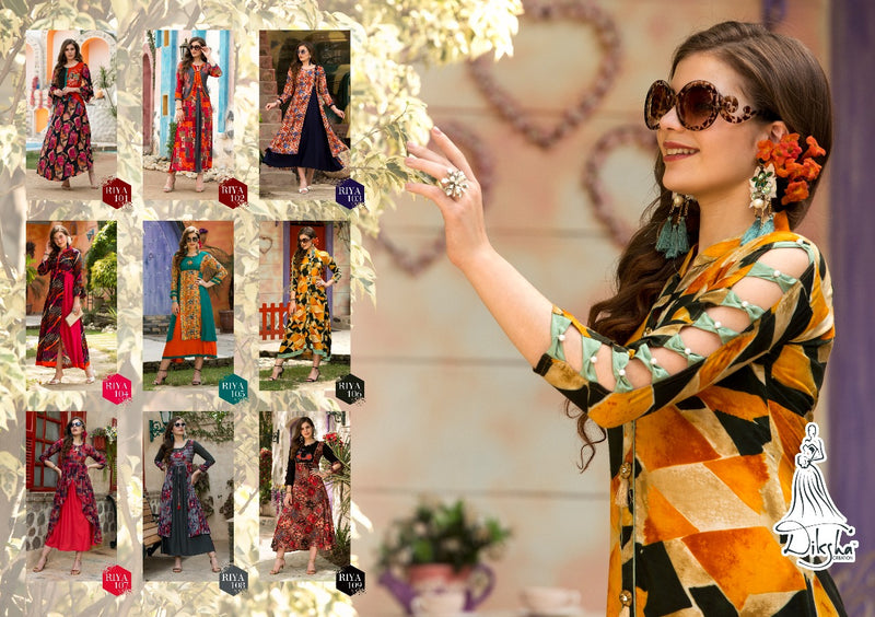 Diksha Riya Vol 1 Fancy  Party Wear Long Kurtis