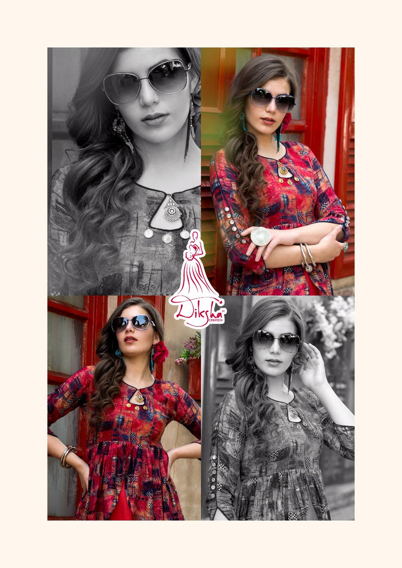Diksha Riya Vol 1 Fancy  Party Wear Long Kurtis