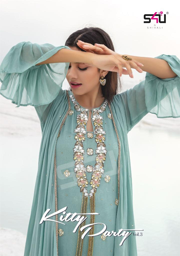 S4u Kitty Party Vol 3 Partywear Kurti Collection