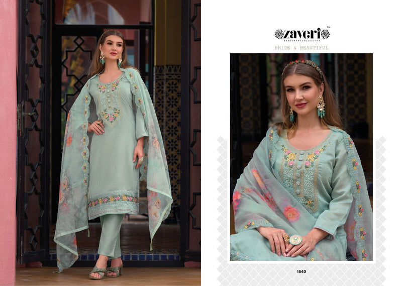 Zaveri Women Beauty Imroz Viscose Silk Heavy Embroidery Work Fancy Designer Partywear Kurti