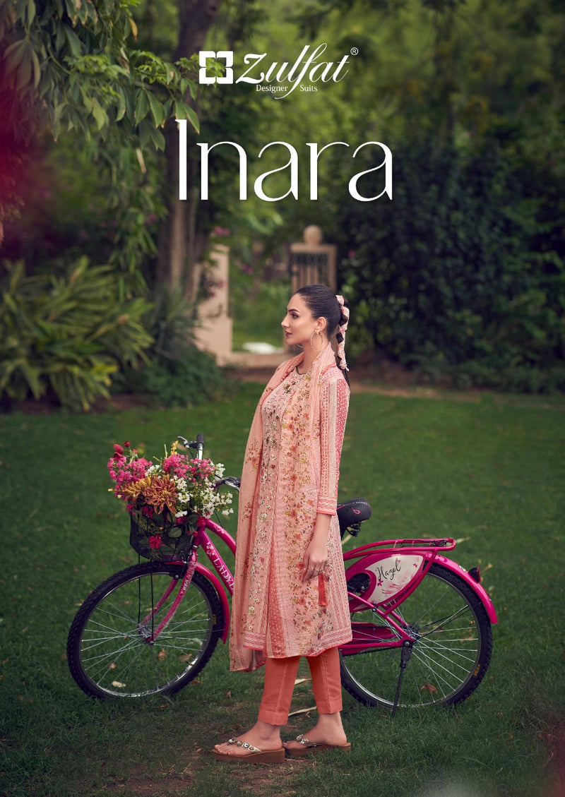 Zulfat Designer Suits Inara Cotton Fancy Festive Wear Suits