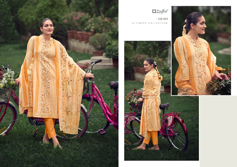 Zulfat Designer Suits Inara Cotton Fancy Festive Wear Suits