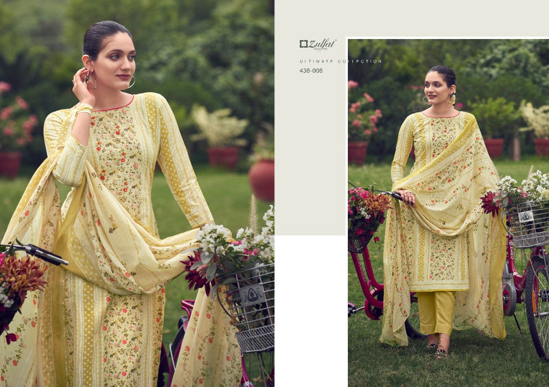 Zulfat Designer Suits Inara Cotton Fancy Festive Wear Suits