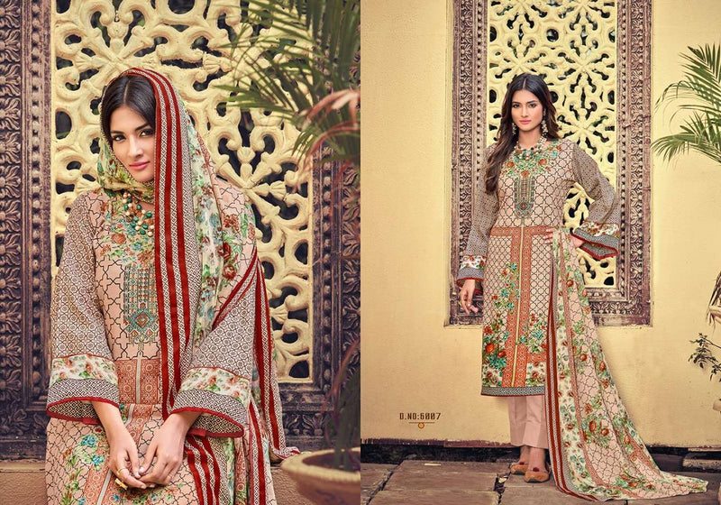 Adeeva Trendz Inayat Vol 6 Cotton Digital Printed Pakistani Style Festive  Wear Salwar Suits