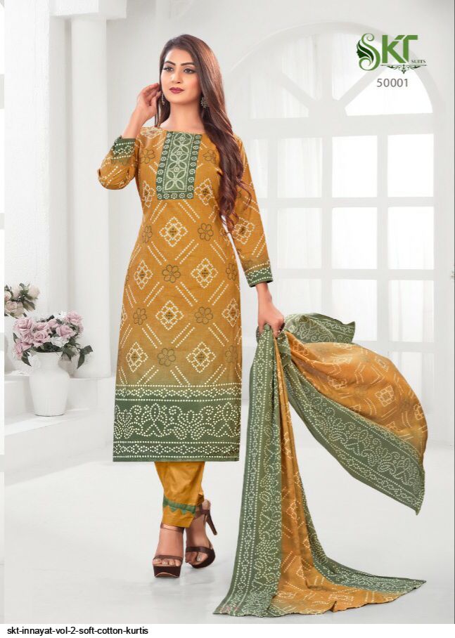 Skt Suits Innayat Vol 2 Soft Cotton Salwar Suits With Beautiful Digital Print