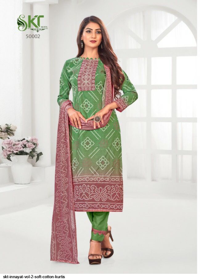 Skt Suits Innayat Vol 2 Soft Cotton Salwar Suits With Beautiful Digital Print