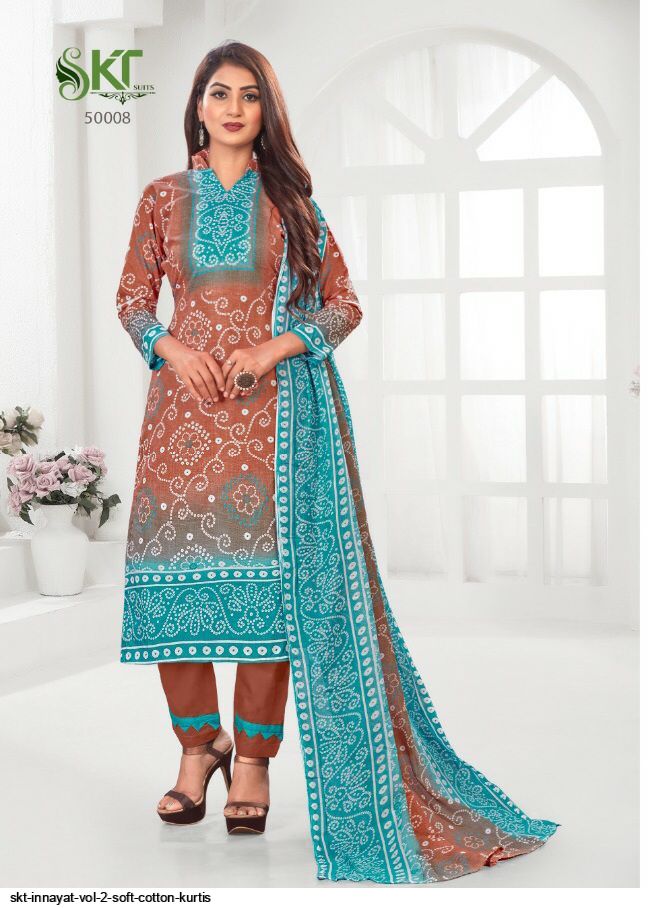 Skt Suits Innayat Vol 2 Soft Cotton Salwar Suits With Beautiful Digital Print